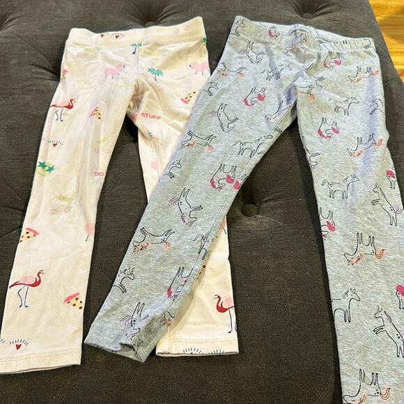 Jcrew-crew cuts leggings & cat & jack unicorn leggings size 4 - Picture 1 of 4